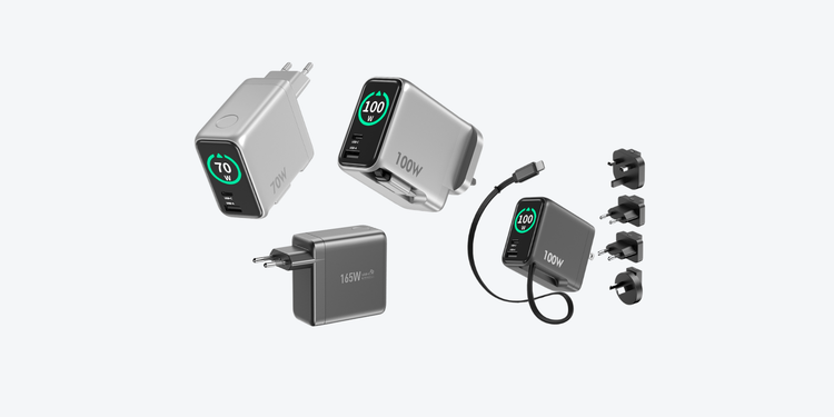 EnoVolt Pro™ Series — High-Performance GaN Fast Chargers (70W–165W)