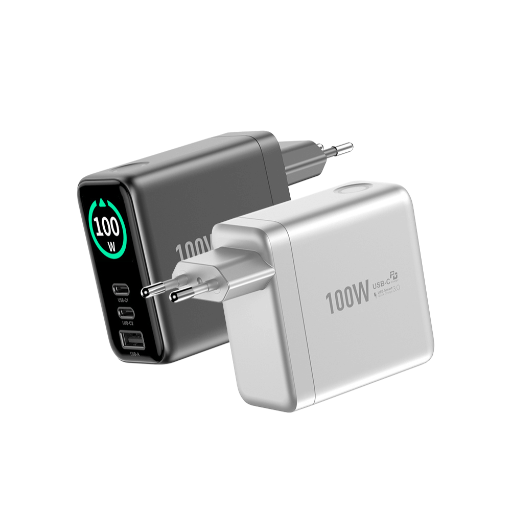 EnoVolt Pro™ 100W — Turbo GaN Fast Wall Charger — Multi-Device Power