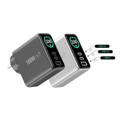 EnoVolt Pro™ 100W — Turbo GaN Fast Wall Charger — Multi-Device Power