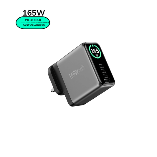 EnoVolt Pro™ 165W — Max GaN Fast Wall Charger — Multi-Device Power