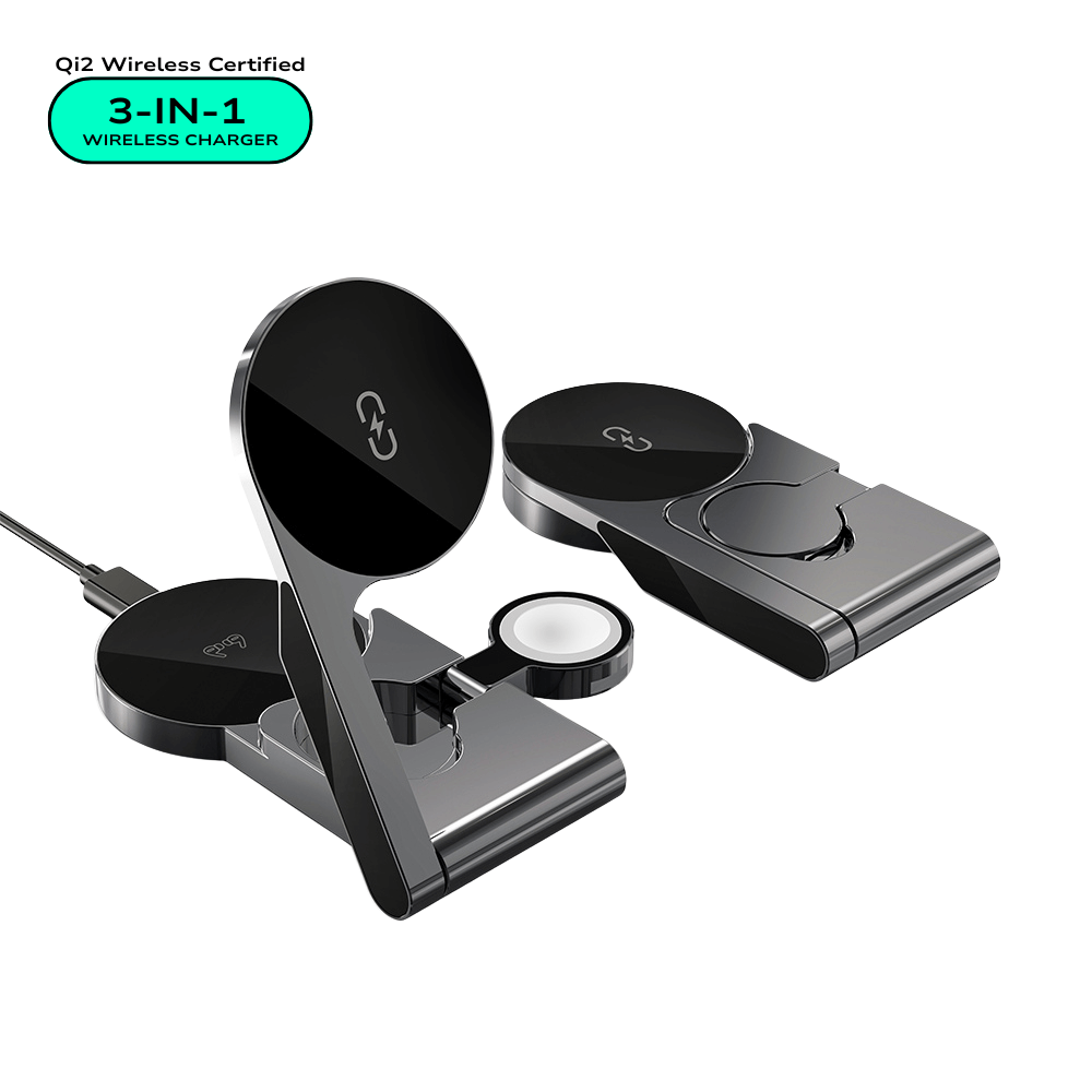 MagNova™ Foldable 3-in-1 Magnetic Fast Wireless Charger