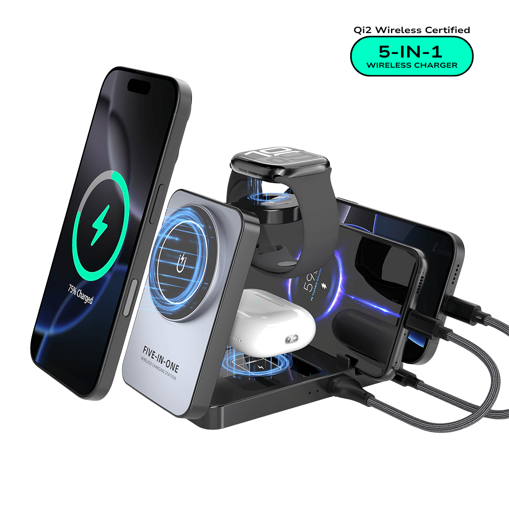 MagNova™ 5-in-1 Magnetic Fast Wireless Charging Hub