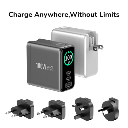 EnoVolt Pro™ 100W — Turbo GaN Fast Wall Charger — Multi-Device Power
