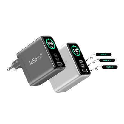 EnoVolt Pro™ 140W — Ultra GaN Fast Wall Charger  — Multi-Device Power