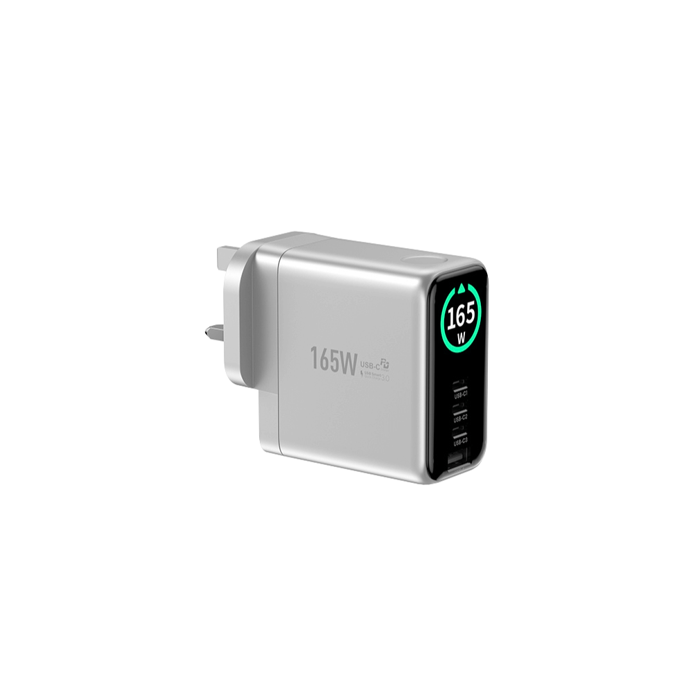 EnoVolt Pro™ 165W — Max GaN Fast Wall Charger — Multi-Device Power