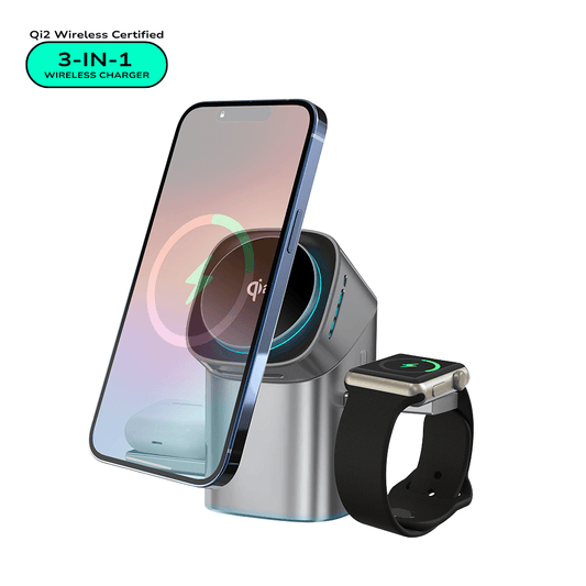 MagNova™ 3-in-1 Magnetic Fast Wireless Charging Station