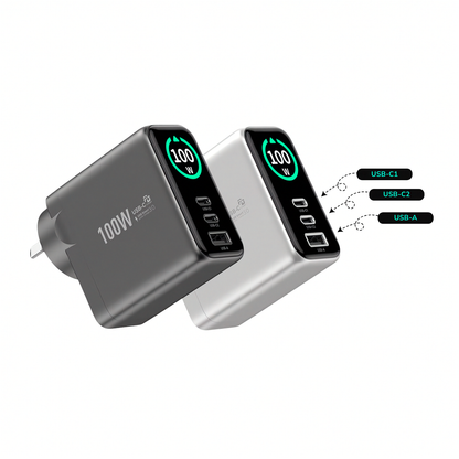 EnoVolt Pro™ 100W — Turbo GaN Fast Wall Charger — Multi-Device Power