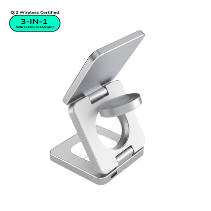 MagNova™ Foldable 3-in-1 Magnetic Wireless Charging Station