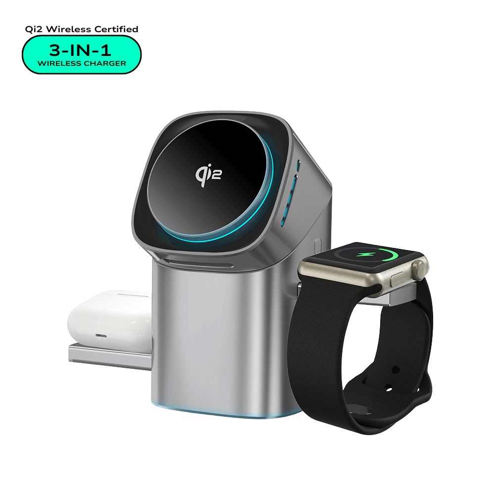 MagNova™ 3-in-1 Magnetic Fast Wireless Charging Station